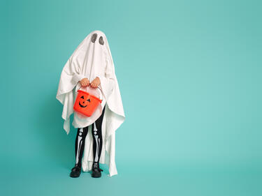 Child in Ghost Costume