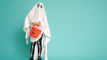 Child in Ghost Costume