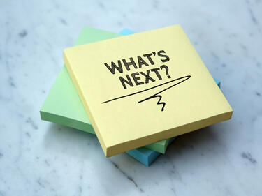 Sticky note with what's next?