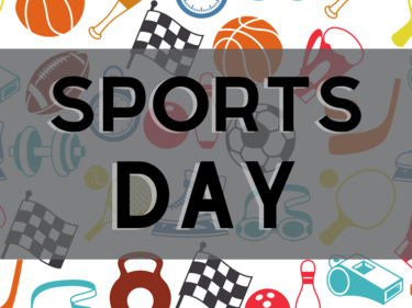 Sports Day graphic sign