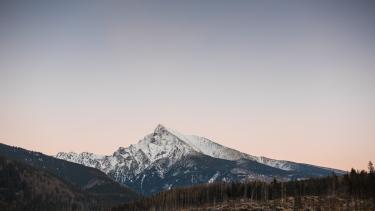 Snowy Mountain top